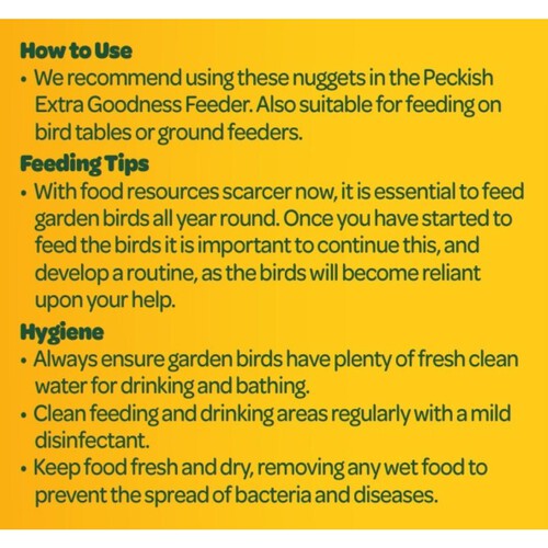 Peckish Extra Goodness Suet Nuggets For Wild Birds thumbnail 7