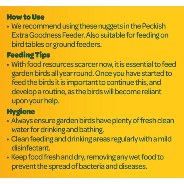 Peckish Extra Goodness Suet Nuggets For Wild Birds thumbnail 7