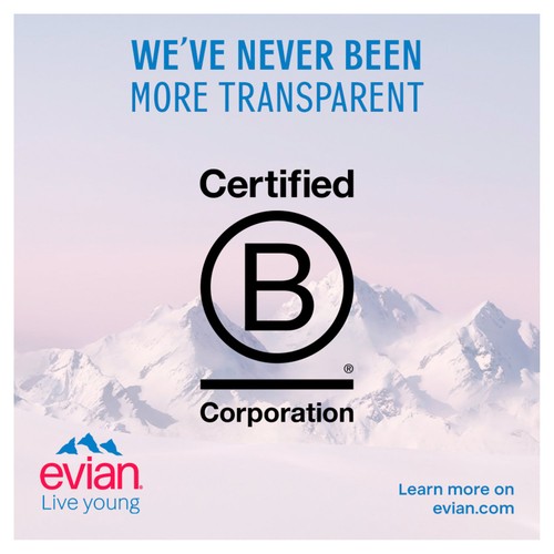 Evian Still Mineral Water Glass Bottle thumbnail 6