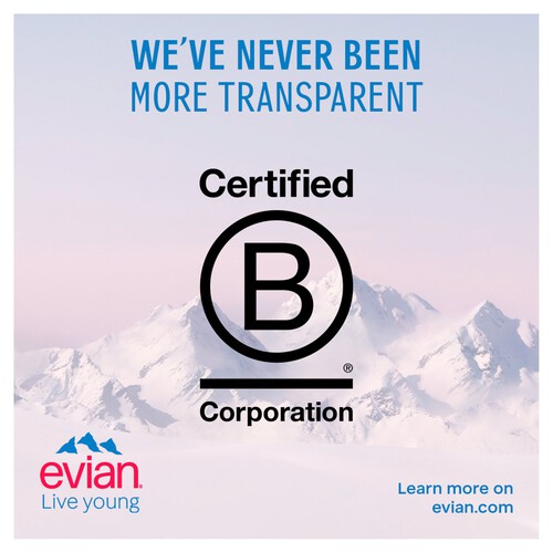 Evian Still Mineral Water Glass Bottle thumbnail 3