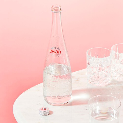 Evian Still Mineral Water Glass Bottle thumbnail 8