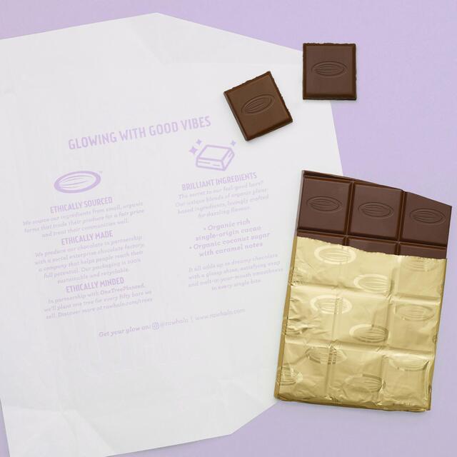 Raw Halo Vegan Mylk & Vanilla Chocolate Bar thumbnail 3