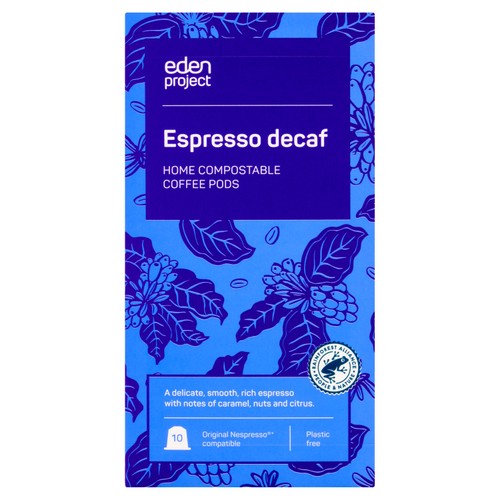Eden Project Home compostable Nespresso capsules - Decaff