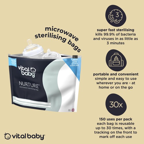 Vital Baby Microwave Sterilising Bags thumbnail 3