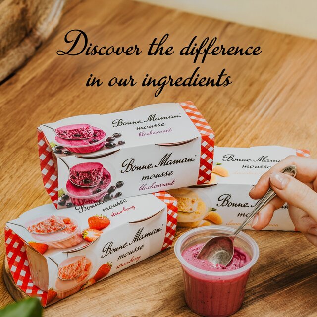 Bonne Maman Blackcurrant Mousse Dessert thumbnail 3