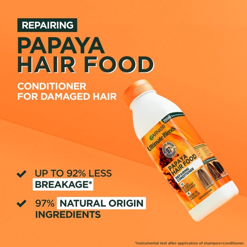 Garnier Ultimate Blends Repairing Hair Food Papaya Conditioner Damaged Hair thumbnail 3