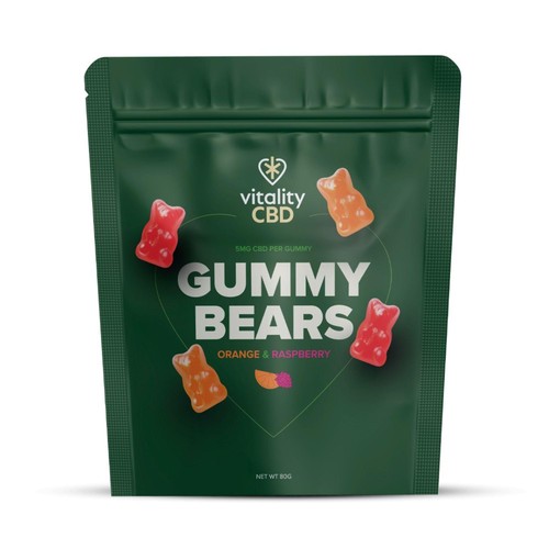 Vitality CBD Mixed Fruit Gummy Bears 5mg