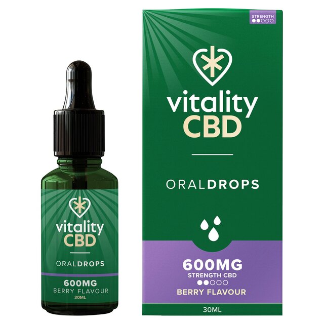 Vitality CBD Berry Oral Drops 600mg