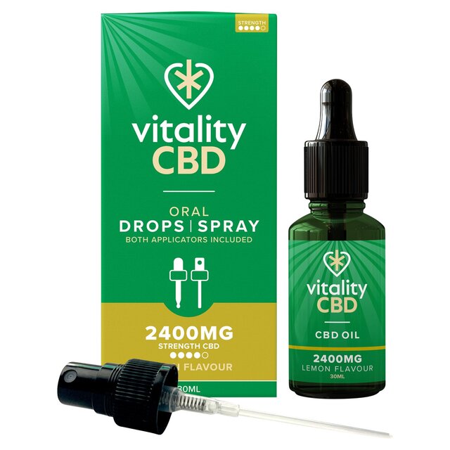 Vitality CBD Lemon Spray 2400mg thumbnail 2