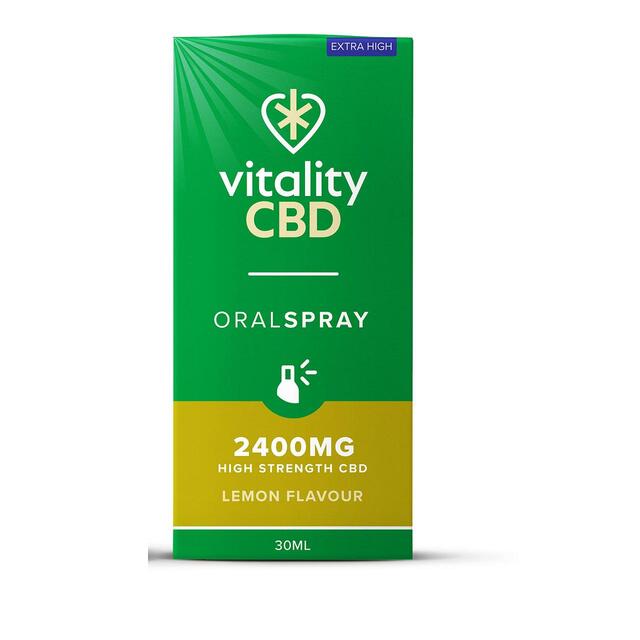 Vitality CBD Lemon Spray 2400mg thumbnail 3
