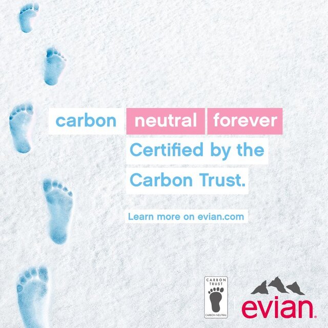 Evian SOMA Travel Glass Water Bottle Designer Light Blue thumbnail 3