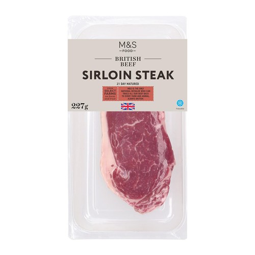 M&S Select Farms 21 Day Matured Sirloin Steak
