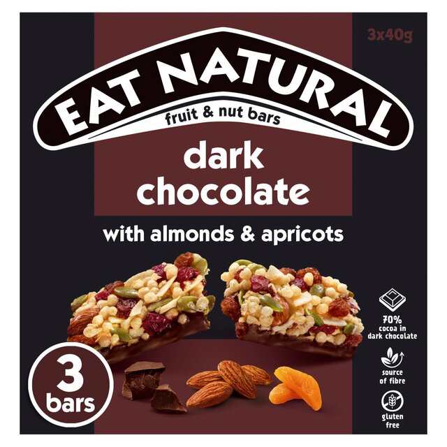 Eat Natural 70% Darker Chocolate Almonds & Apricots Bars