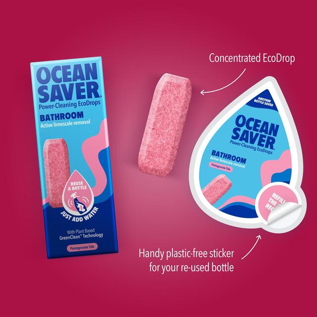 OceanSaver Bathroom Descaler EcoDrop, Pomegranate Tide thumbnail 4