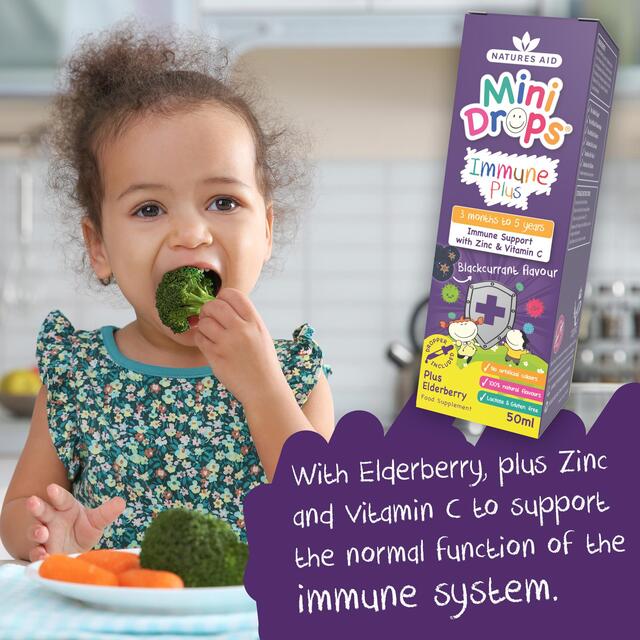 Natures Aid Mini Drops Immune Plus for Infants & Children thumbnail 2