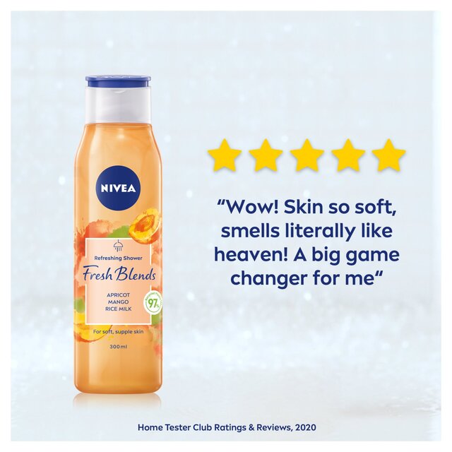 NIVEA Fresh Blends Apricot & Mango Rice Milk Shower Gel Cream thumbnail 2
