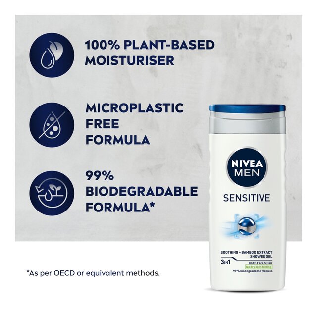 NIVEA MEN Sensitive 3 in 1 Shower Gel thumbnail 6
