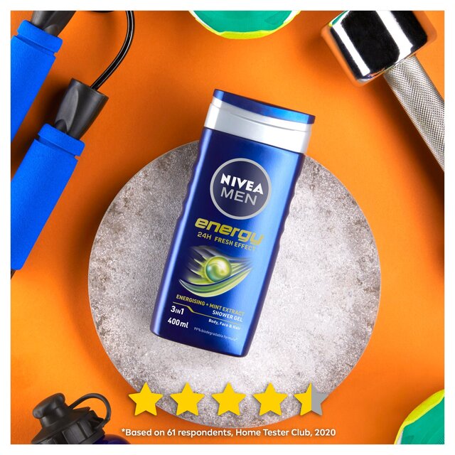NIVEA MEN Energy Mint Extract 3 in 1 Shower Gel thumbnail 3