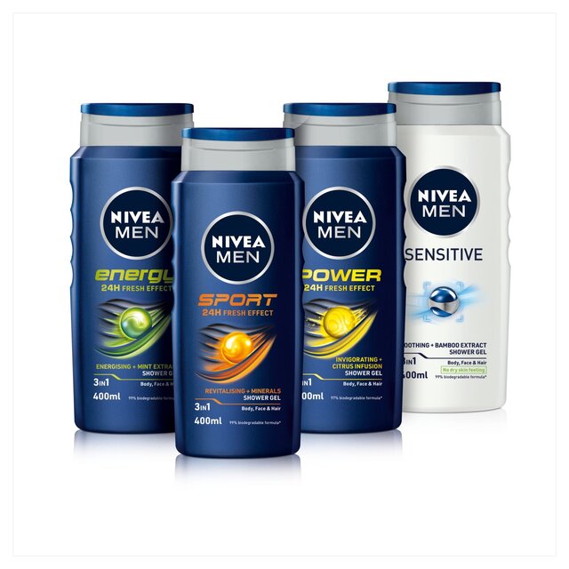 NIVEA MEN Energy Mint Extract 3 in 1 Shower Gel thumbnail 4