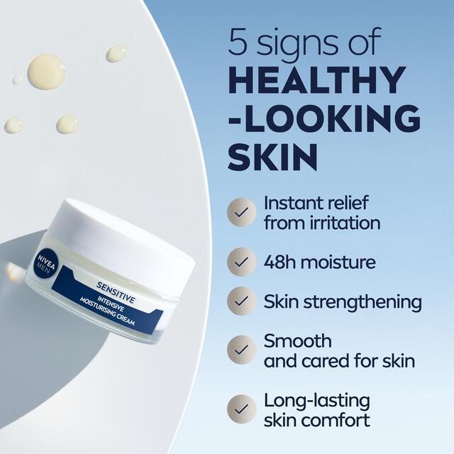 NIVEA MEN Sensitive Intensive Moisturiser Face Cream Gel thumbnail 2