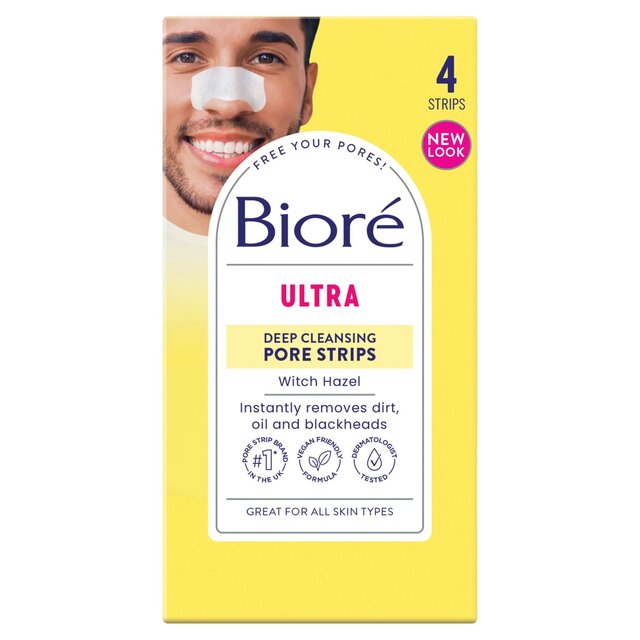 Biore Witch Hazel Ultra Deep Cleansing Nose Pore Strips For Spot Prone Skin