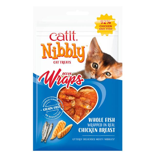Catit Nibbly Wraps Chicken & Fish Cat Treat