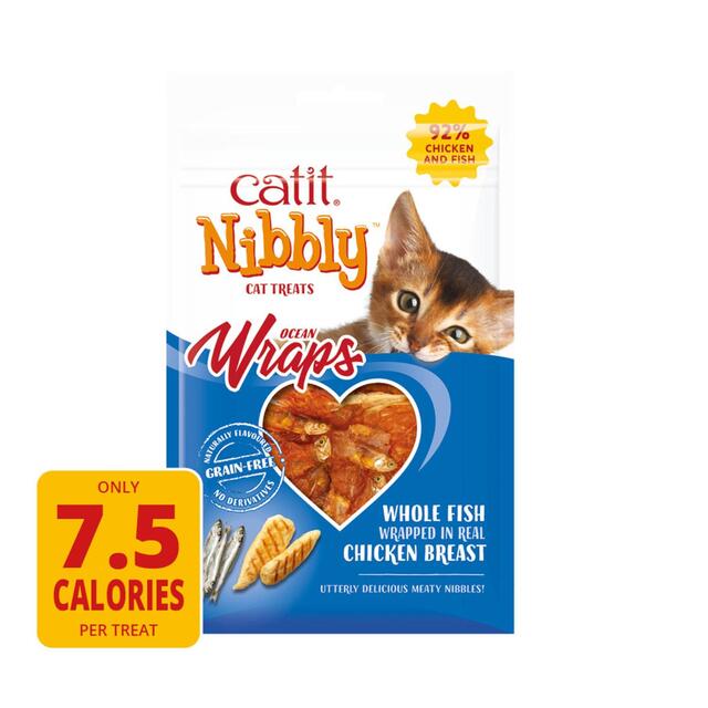 Catit Nibbly Wraps Chicken & Fish Cat Treat thumbnail 3
