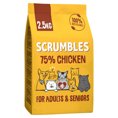 Scrumbles Adults and Seniors, Gluten free Chicken Dry Cat Food