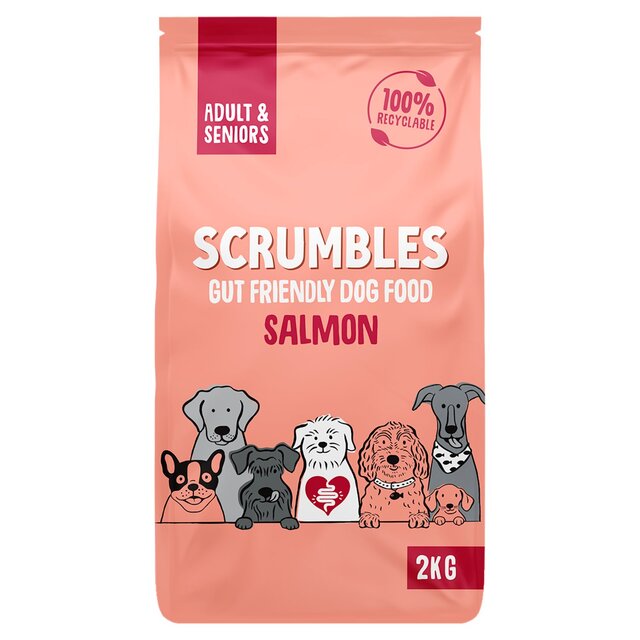 Scrumbles Grain Free Adult and Seniors Salmon Dry Dog Food