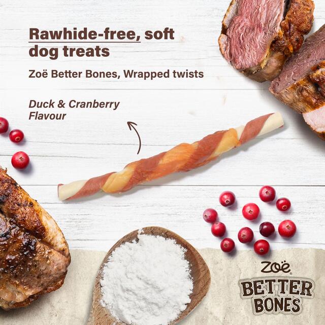 Zeus Better Bones, Rawhide Alternative, Duck & Canberry Stick thumbnail 3