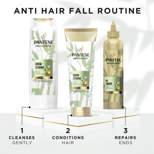 Pantene Grow Strong Shampoo With Bamboo And Biotin thumbnail 7