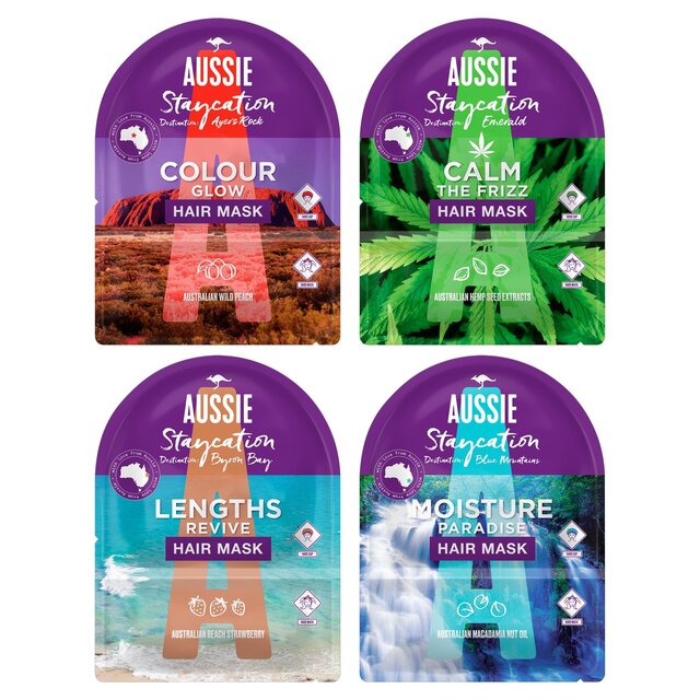 Aussie Staycation Hair Mask & Cap Moisture Paradise thumbnail 9