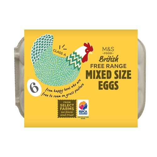 M&S Free Range Mixed Size Eggs thumbnail 3