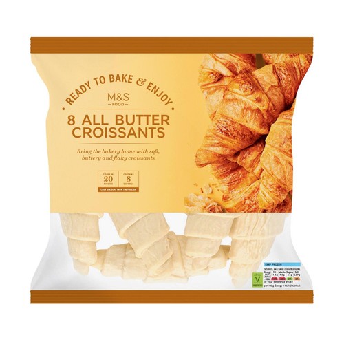 M&S 8 Ready to Bake Croissants Frozen thumbnail 2