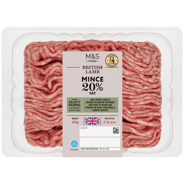 M&S Select Farms Lamb Mince 20% Fat