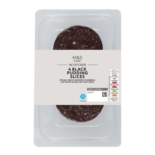 M&S 4 Black Pudding Slices thumbnail 2