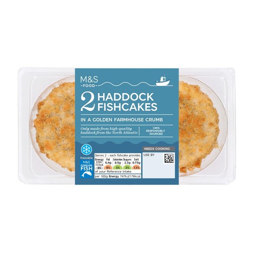 M&S 2 Haddock Fillet Fishcakes thumbnail 2