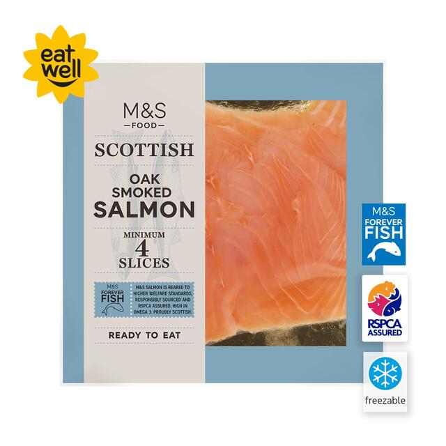 M&S Scottish Oak Smoked Salmon Slices thumbnail 3