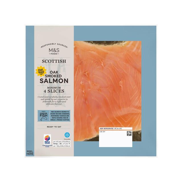 M&S Scottish Oak Smoked Salmon Slices thumbnail 4
