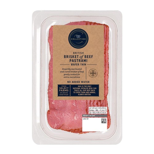 M&S British Wafer Thin Pastrami Slices thumbnail 2