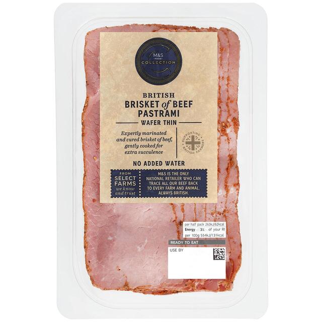 M&S British Wafer Thin Pastrami Slices