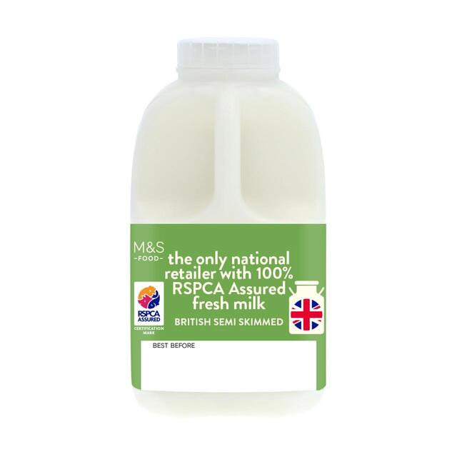 M&S Select Farms British Semi Skimmed Milk 1 Pint thumbnail 2