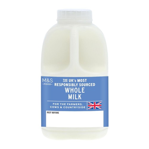 M&S Whole British Milk 1 Pint thumbnail 2