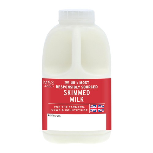 M&S Select Farms British Skimmed Milk 1 Pint thumbnail 2