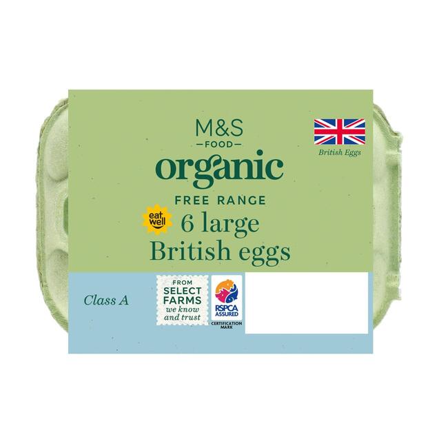 M&S Organic Free Range Large Eggs thumbnail 2