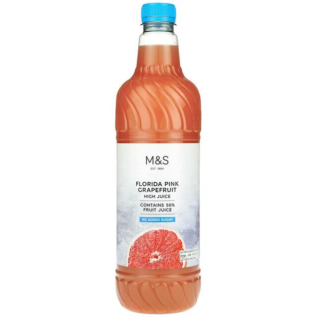 M&S No Added Sugar Pink Grapefruit High Juice thumbnail 2