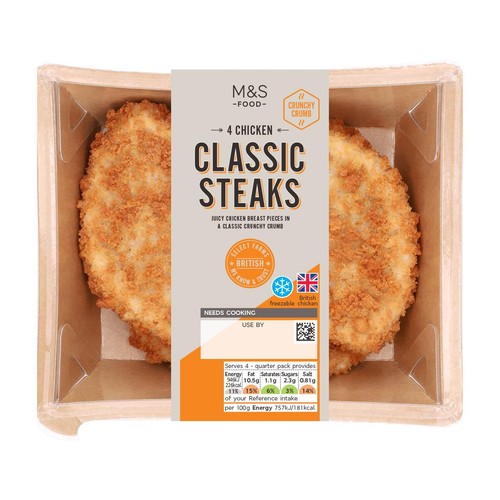 M&S British 4 Chicken Breast Steaks thumbnail 2
