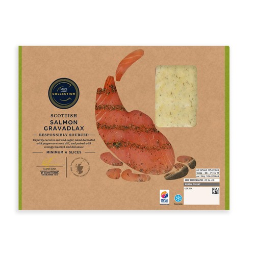 M&S Collection Scottish Salmon Gravadlax thumbnail 3