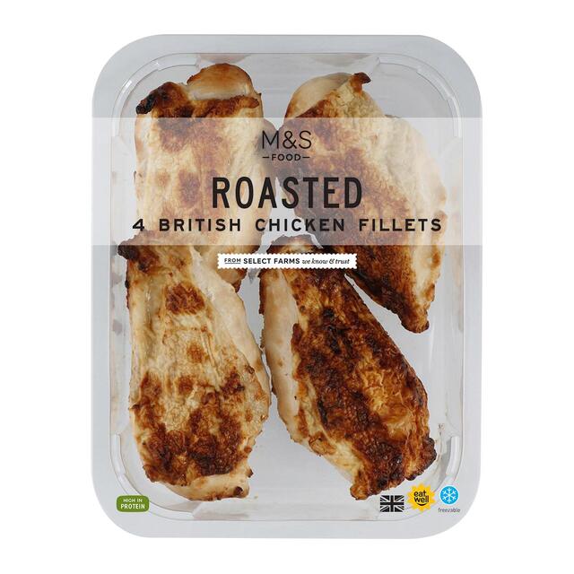 M&S 4 Roast Chicken Breast Fillets
