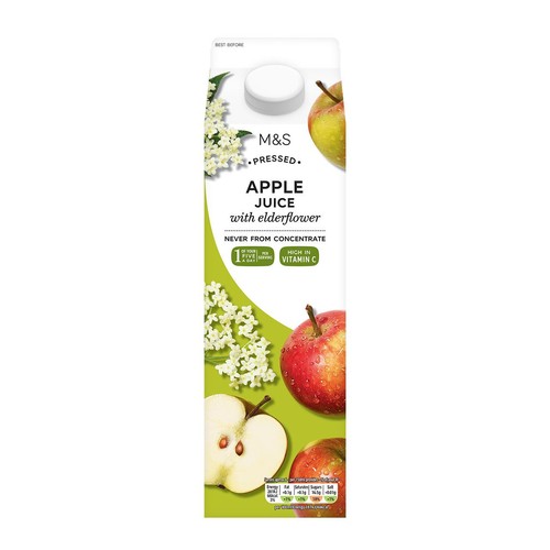 M&S Pressed Apple Juice with Elderflower thumbnail 2